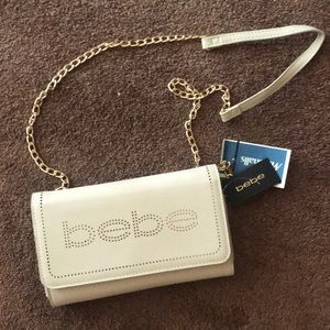 Bebe Naomi Crossbody in Stone color